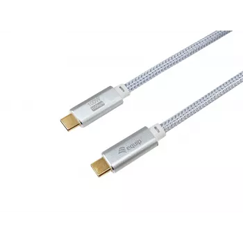 Cavo USB-C a USB-C EQUIP 3,0 m — USB 3.2 Gen 2, 10 Gbps, PD 100 W, 4K/60 Hz, bianco