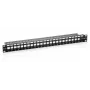 Patch panel Keystone 24 porte Cat.6 non schermato Equip, nero