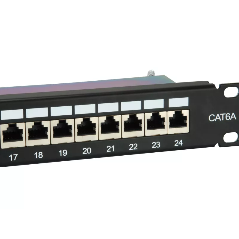 Patch panel 24 porte Cat.6A schermato Equip