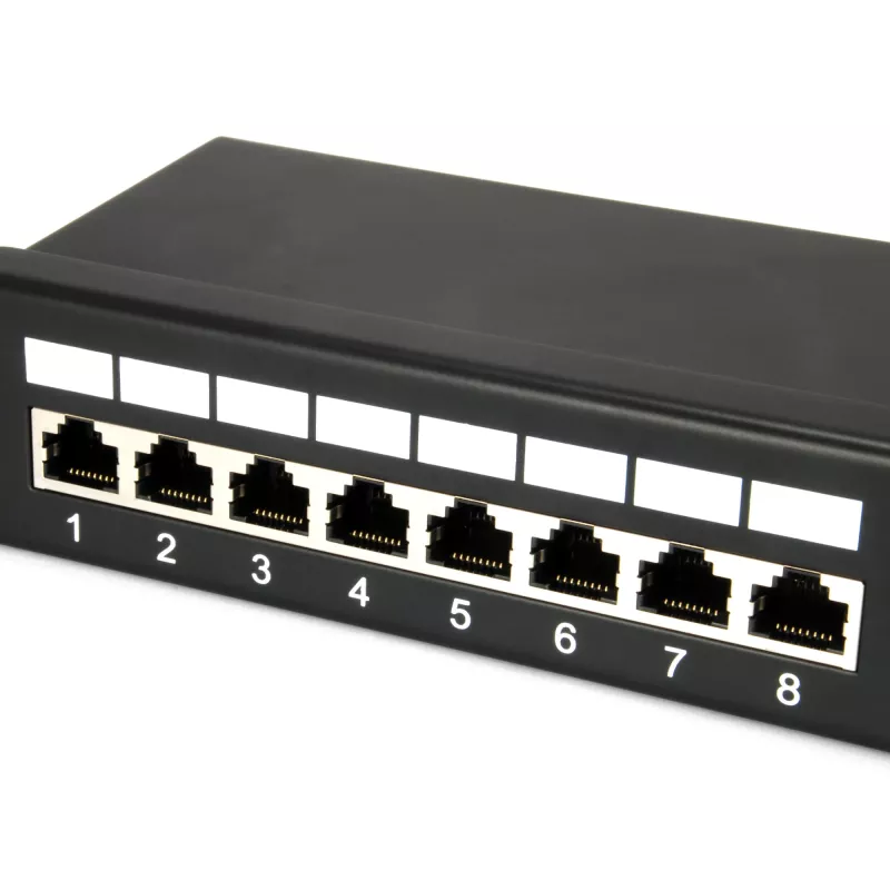 Equip Patch Panel 24 porte Cat.5e schermato, nero