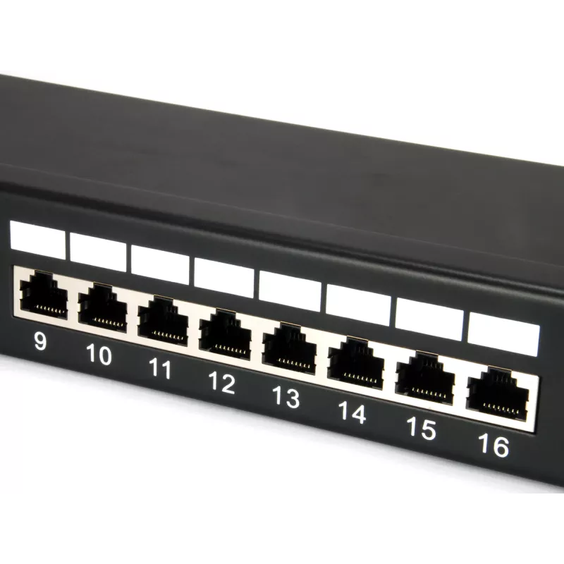 Equip Patch Panel 24 porte Cat.5e schermato, nero