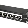 Equip Patch Panel 24 porte Cat.5e schermato, nero