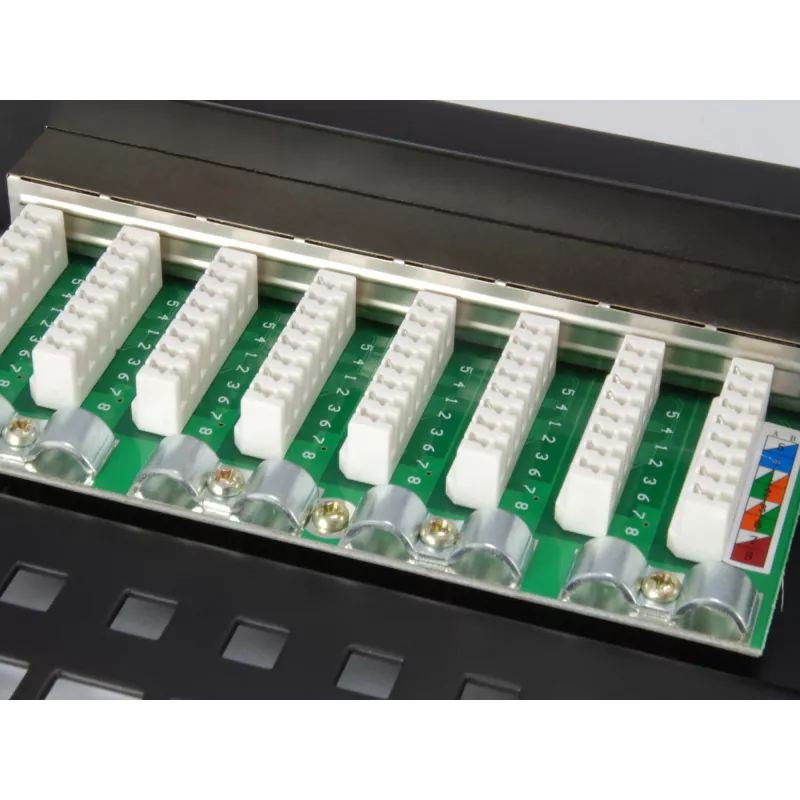 Equip Patch Panel 24 porte Cat.5e schermato, nero