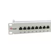 Equip Patch Panel 24 porte Cat.6A schermato, grigio chiaro, 10/100/1000Base-T(X), Gigabit Ethernet, 1000 Mbit/s, RJ-45, Cat6a, montaggio rack