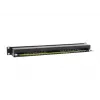 Equip Patch Panel 16 porte Cat.6 schermato, nero, 10/100/1000Base-T(X), Gigabit Ethernet, 1000 Mbit/s, RJ-45, Cat6, montaggio rack