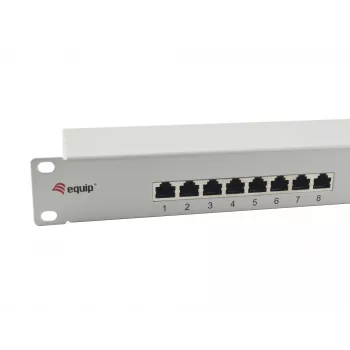 Equip Patch Panel 16 porte Cat.6 schermato, grigio chiaro