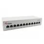 Equip Patch Panel desktop 12 porte Cat.6, grigio chiaro, 10/100/1000Base-T(X), Gigabit Ethernet, 1000 Mbit/s, RJ-45, Cat6, 1U