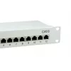 Equip Patch Panel 12 porte Cat.6 schermato, grigio chiaro, Gigabit Ethernet, 1000 Mbit/s, RJ-45, Cat6, Cat6e, 1U, grigio