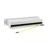 Equip Patch Panel 12 porte Cat.6 schermato, grigio chiaro, Gigabit Ethernet, 1000 Mbit/s, RJ-45, Cat6, Cat6e, 1U, grigio