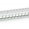Equip Patch Panel Keystone 24 porte Cat.6 schermato, grigio chiaro