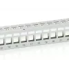 Equip Patch Panel Keystone 24 porte Cat.6 schermato, grigio chiaro