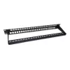 Equip Patch Panel Keystone 48 porte Cat.6 non schermato, nero, RJ-45, Cat6, 1U, nero, acciaio, REACH, RoHS