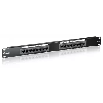 Equip Patch Panel 16 porte Cat.5e non schermato, nero