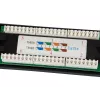Equip Patch Panel 24 porte Cat.5e non schermato, nero, Cat5e, montaggio rack, 1U, nero, RoHS, CE