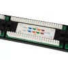 Equip Patch Panel 24 porte Cat.5e non schermato, nero, Cat5e, montaggio rack, 1U, nero, RoHS, CE