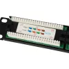 Equip Patch Panel 24 porte Cat.5e non schermato, nero, Cat5e, montaggio rack, 1U, nero, RoHS, CE