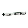 Equip Patch Panel 24 porte Cat.5e non schermato, nero, Cat5e, montaggio rack, 1U, nero, RoHS, CE
