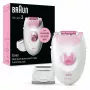 Epilatore Braun Silk-épil 3 3-031 20 pinzette rosa bianco