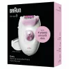 Epilatore Braun Silk-épil 3 3-031 20 pinzette rosa bianco