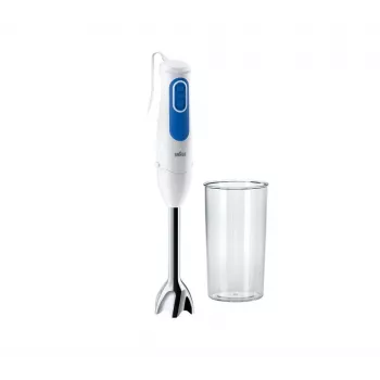 Braun MQ 3000 WH Smoothie+ frullatore a immersione 0,6 L 700 W blu, bianco