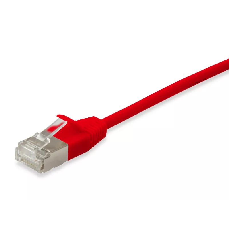 Cavo patch slim Equip Cat.6A F/FTP, 0,25 m, rosso