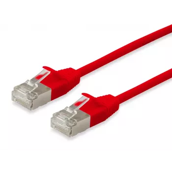 Cavo patch slim Equip Cat.6A F/FTP RJ-45 2 m rosso