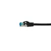 Cavo patch Equip Cat.6A S/FTP, angolare su dritto, 5,0 m, nero