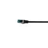 Cavo patch Equip Cat.6A S/FTP, angolare su dritto, 5,0 m, nero