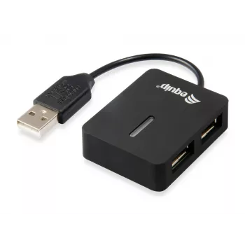 Equip 128952 hub interfaccia USB 2.0 480 Mbit/s nero