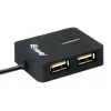 Equip 128952 hub interfaccia USB 2.0 480 Mbit/s nero