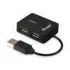 Equip 128952 hub interfaccia USB 2.0 480 Mbit/s nero