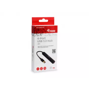 Equip 128953 hub interfaccia USB 3.2 Gen 1 (3.1 Gen 1) Type-A 5000 Mbit/s nero