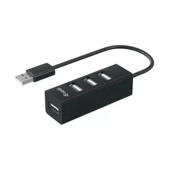 Equip hub USB 2.0 a 4 porte, USB 2.0, USB 2.0, 480 Mbit/s, nero, Cina, CE, RoHS