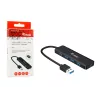 Hub USB 3.2 Gen 1 a 4 porte Equip con adattatore USB-C nero 5000 Mbit/s