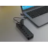 Hub USB Equip hub USB 3.2 Gen 1 a 7 porte con alimentatore