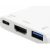 Adattatore Equip 133461 USB Type-C su HDMI femmina/USB A femmina/PD