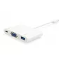 Adattatore Equip 133462 USB Type-C su VGA femmina/USB A femmina/PD
