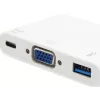 Adattatore Equip 133462 USB Type-C su VGA femmina/USB A femmina/PD