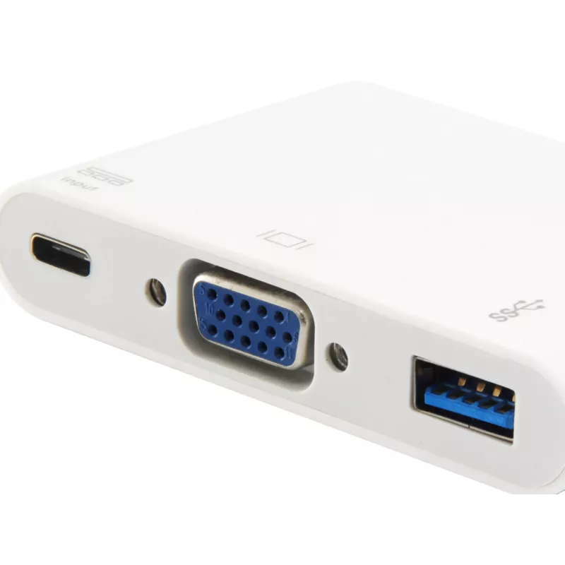 Adattatore Equip 133462 USB Type-C su VGA femmina/USB A femmina/PD