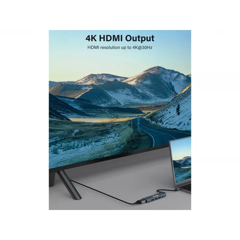 Equip adattatore MULTIFUNZIONE USB-C 5-in-1, HDMI, USB 3.2 GEN1, 100W USB PD