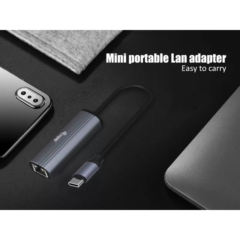 Equip adattatore USB-C su rete Gigabit RJ45 + PD USB Type-C 100W