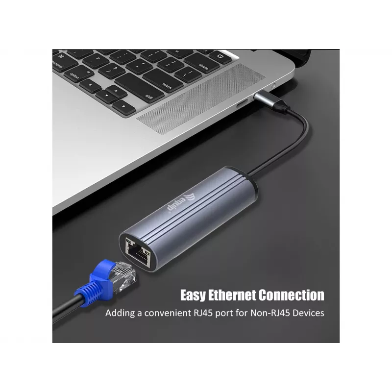 Equip adattatore USB-C su rete Gigabit RJ45 + PD USB Type-C 100W
