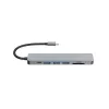 Adattatore multifunzione Equip USB-C 7-in-1, HDMI 4K/60Hz, USB 3.2 Gen1 x3, TF/Micro SD, 100W USB PD
