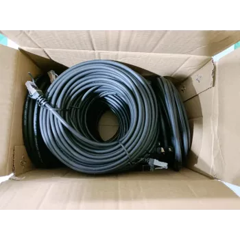 Equip Cat.6 S/FTP cavo patch, 1,0 m, nero, 40 pz./set