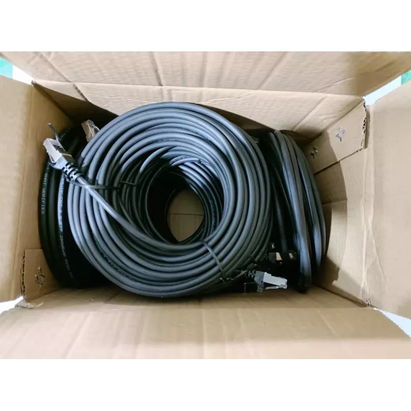 Equip Cat.6 S/FTP cavo patch, 1,0 m, nero, 40 pz./set