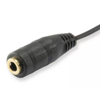 Cavo splitter audio Equip, nero, 3,5 mm, 2 x 3,5 mm, connettore femmina, connettore maschio, cloruro di polivinile (PVC)
