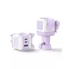 Ugreen Nexode RG 65W 3 porte GaN computer mobile, cellulare, mouse, laptop, powerbank, telefono rosa ricarica rapida AC per interni
