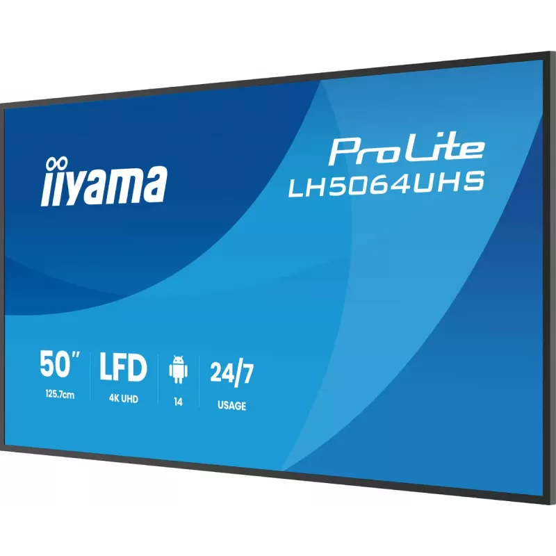 Schermo piatto digital signage iiyama LH5564UHS-B1AG 55