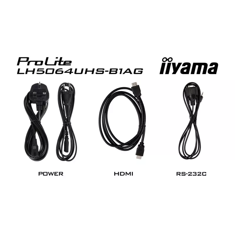Schermo piatto digital signage iiyama LH6564UHS-B1AG 65