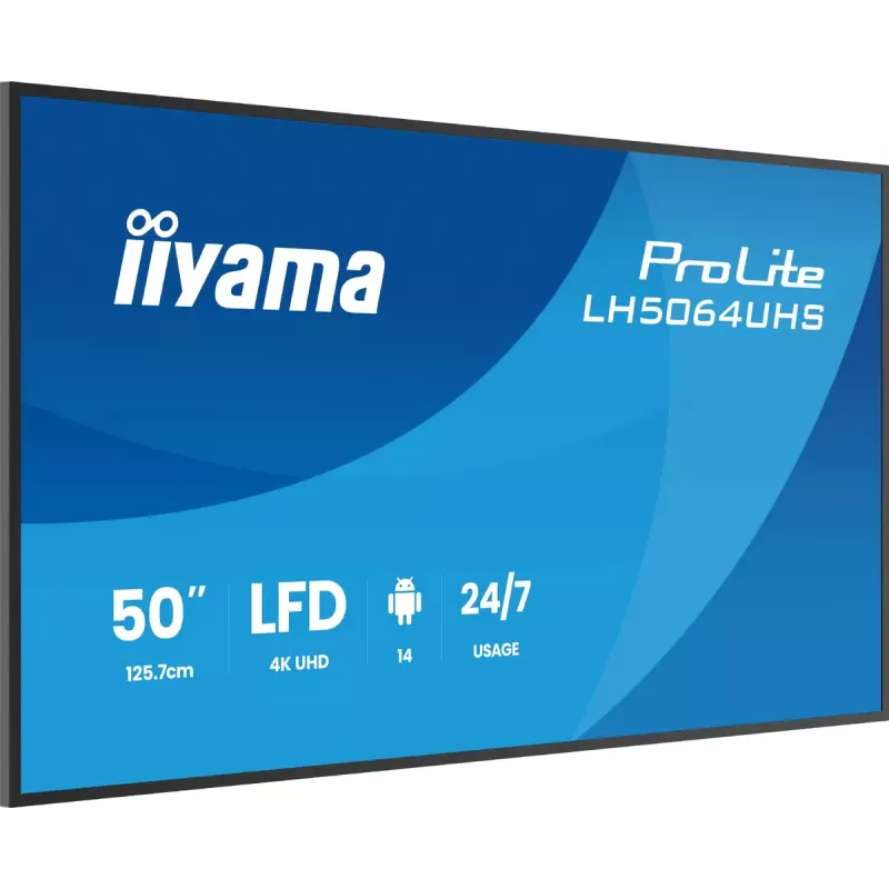 Schermo piatto digital signage iiyama LH7564UHS-B1AG 75